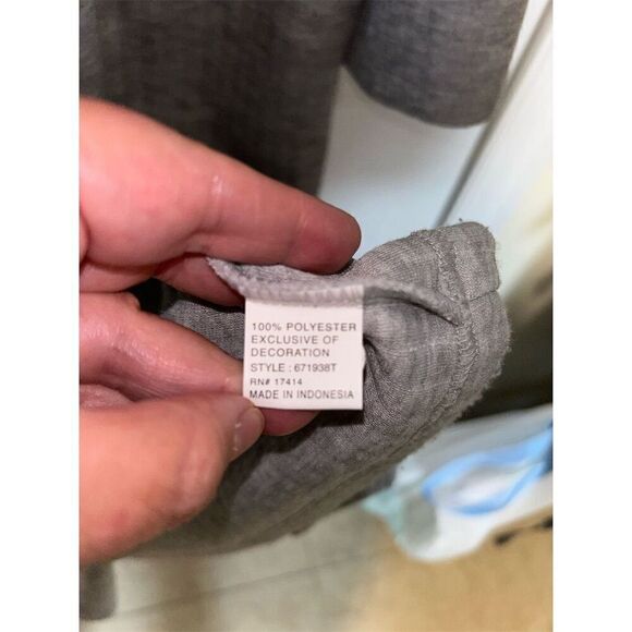 Miss Elaine Women's Zip-Front Robe Gray Size L Ankle-Length Long Sleeve Warm - Picture 7 of 8